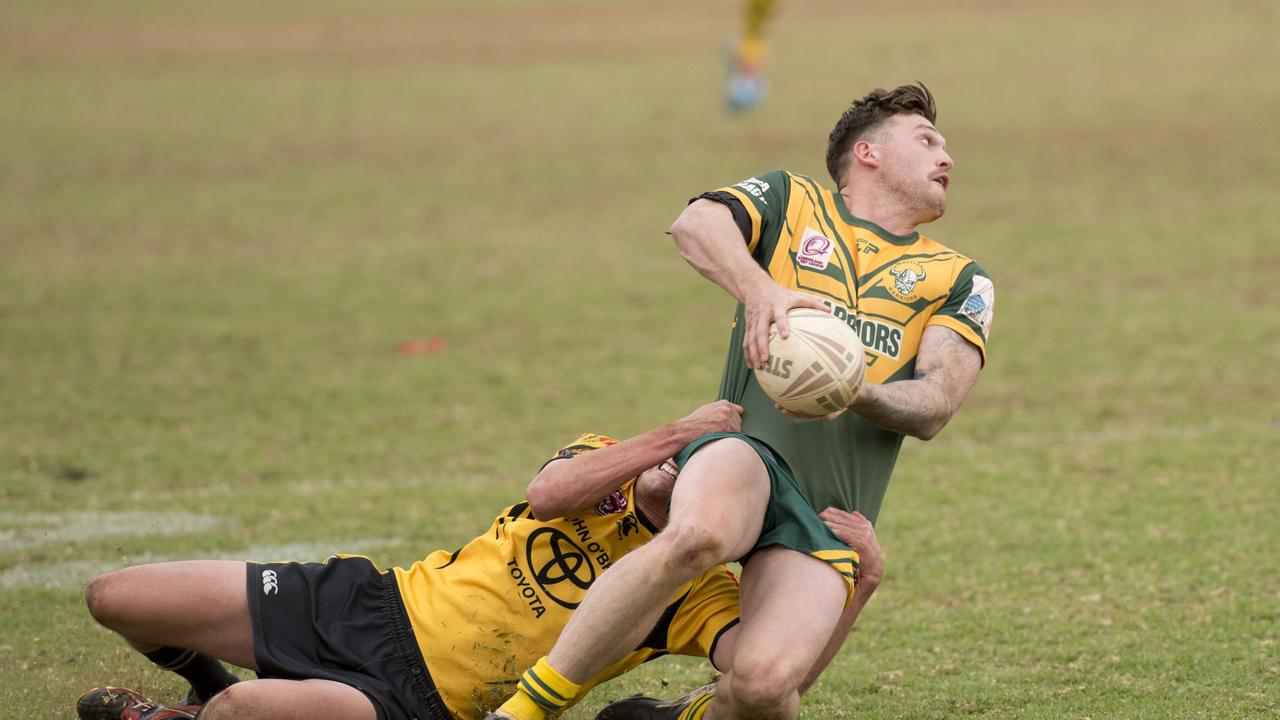 Joel Koina, Wattles. TRL grand final, Wattles vs Gatton. Sunday, Sep 07, 2014. Photo Nev Madsen / The Chronicle