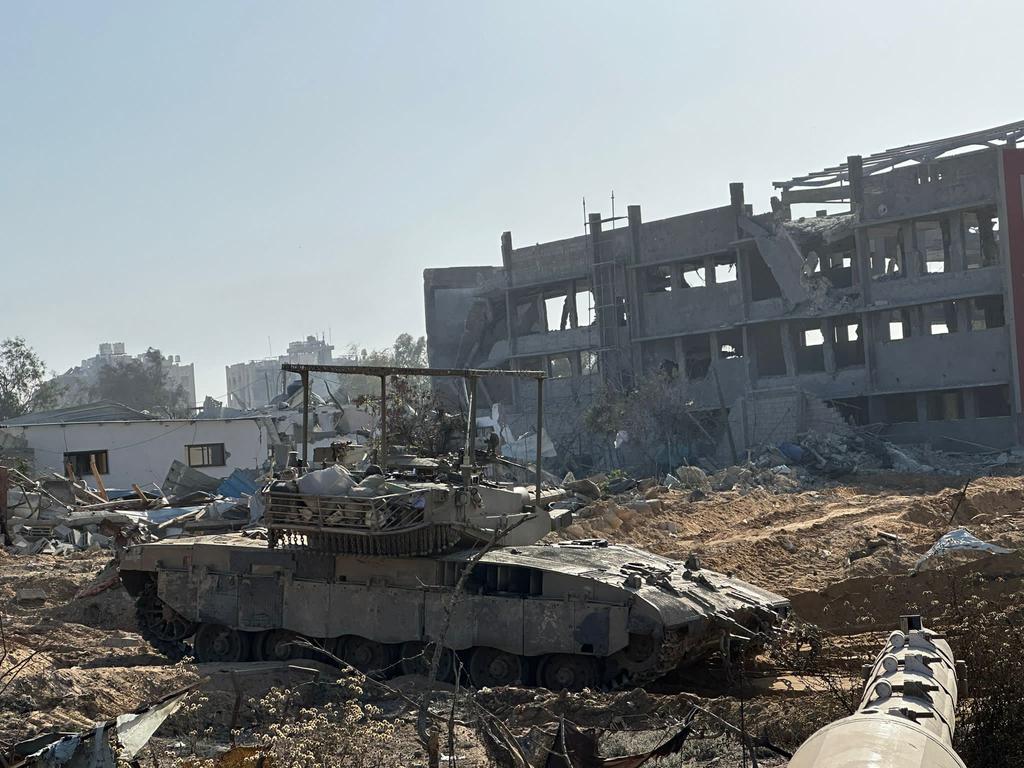 This picture released by the Israeli army shows troops during operations in northern Gaza. Picture: Israel Army/AFP
