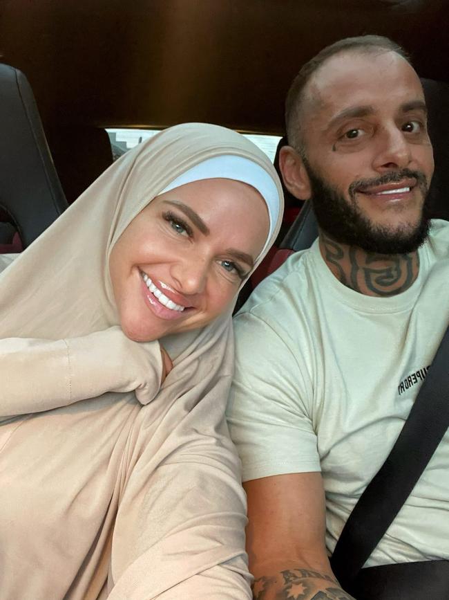 Jade and Yusuf Nazlioglu smile in happier times before his death in Rhodes.