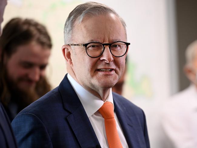 Prime Minister Anthony Albanese has been adamant the federal government would need to see a business case before it backed the proposed Hobart stadium project. Picture: NCA NewsWire / Jeremy Piper