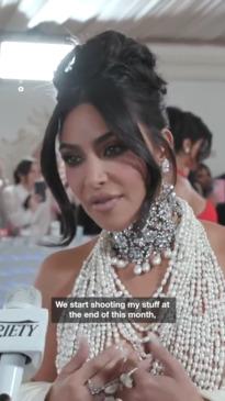 Kim Kardashian Teases 'American Horror Story' Role at Met Gala