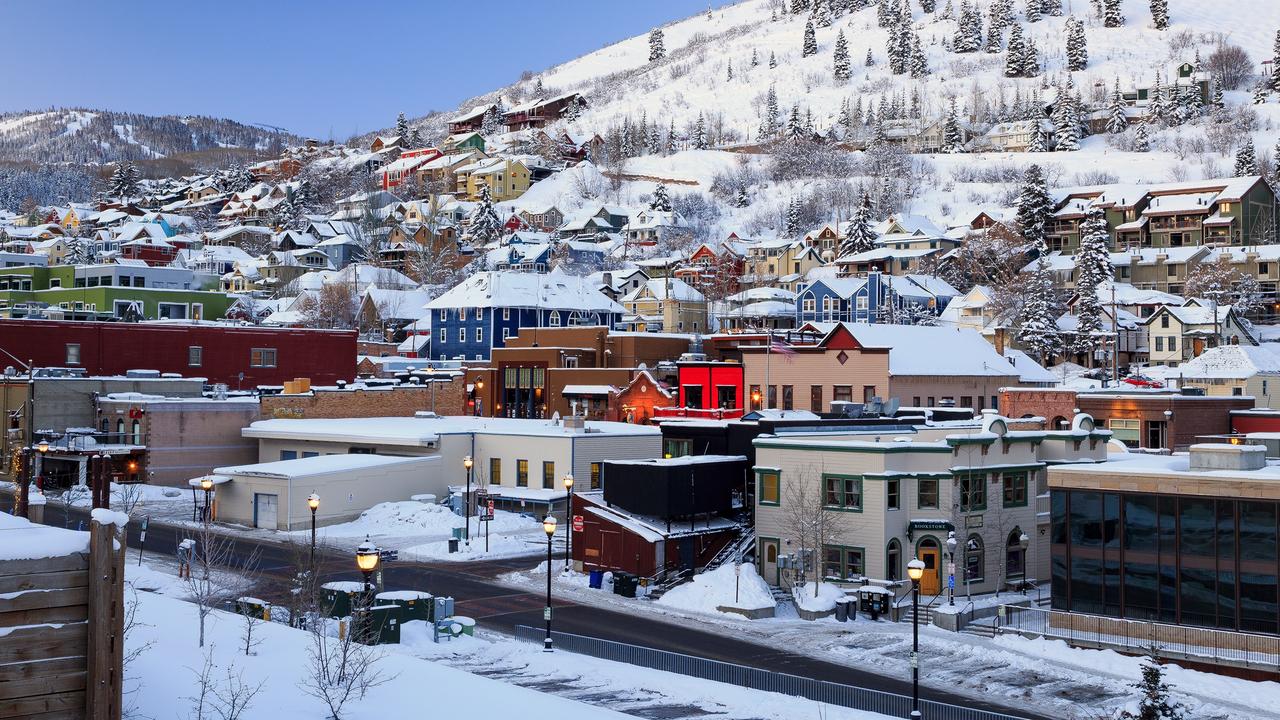 Winter in Park City, Utah, USA.