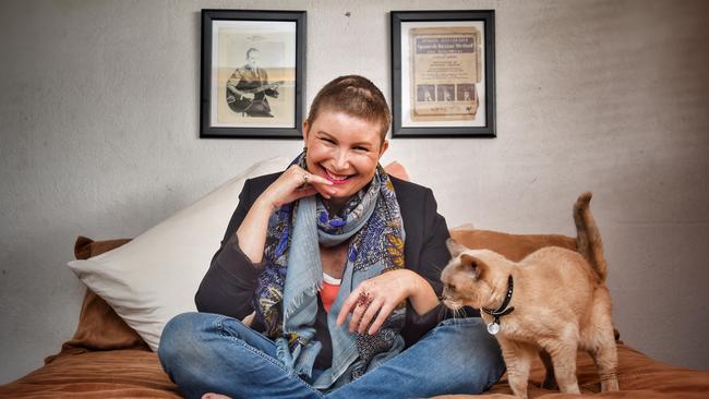 Flora Purvis at her home. Picture: Tony Gough