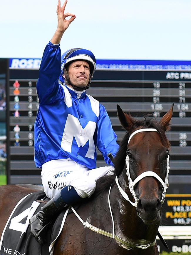 Hugh Bowman blocked out the pressure of riding Winx. Picture: AAP