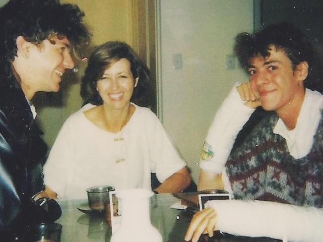 Michael, Tina and Rhett Hutchence. Picture: Supplied