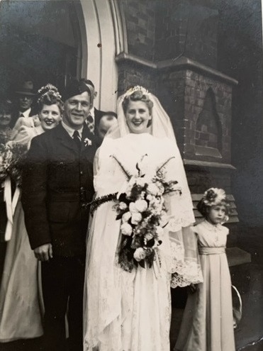 Norman Percival Cooper and his bride Bernice on their wedding day. Picture: Supplied