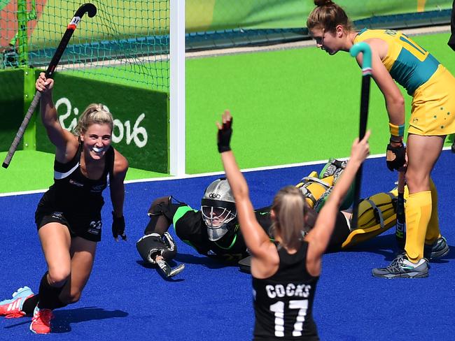 It was a tough day at the office for the Hockeyroos.