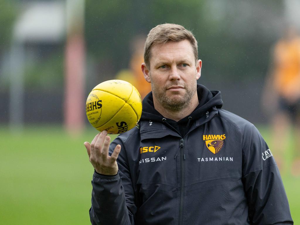 Sam Mitchell at training in July 2024. Picture: Jason Edwards