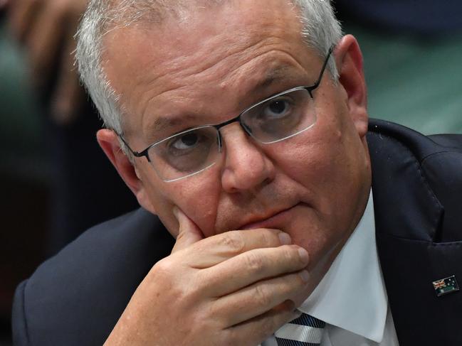 Scott Morrison has been left floundering by the sea of allegations that have flowed over his government. Picture: Sam Mooy/Getty Images