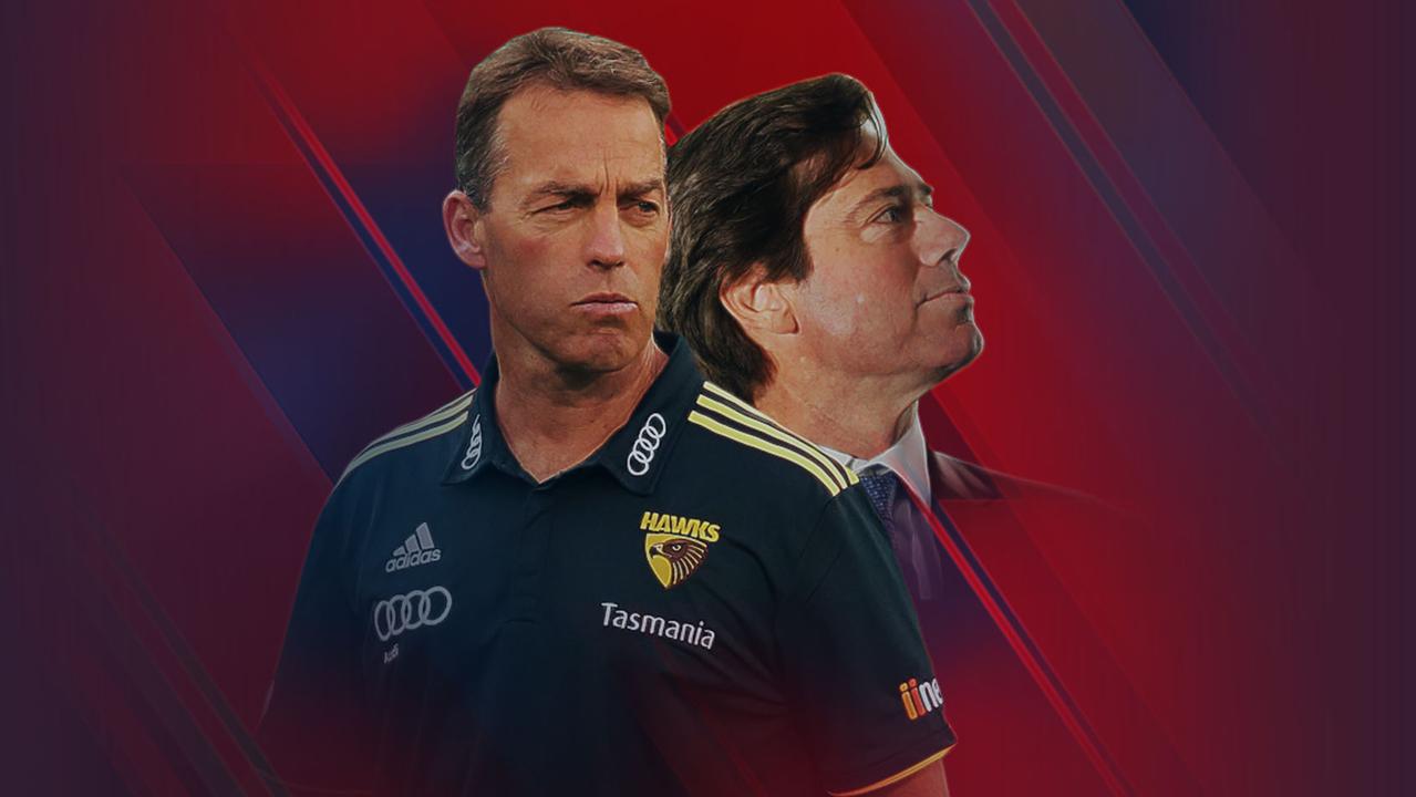 Alastair Clarkson and Gillon McLachlan.