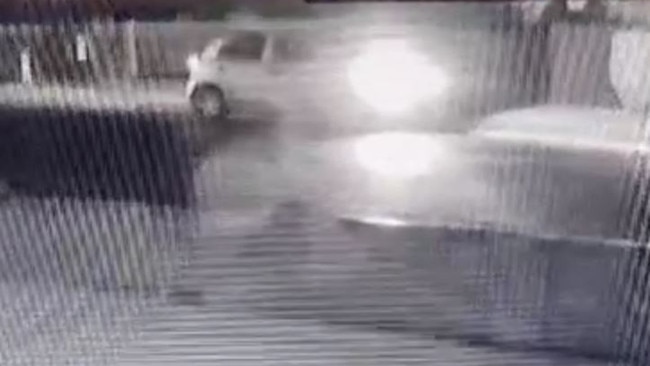 The moment the shooter opened fire at the home. Source: Victoria Police