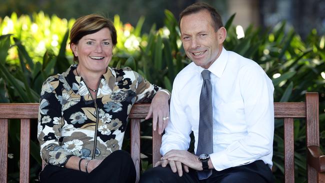 Tony Abbott pictured with his sister Christine Forster.