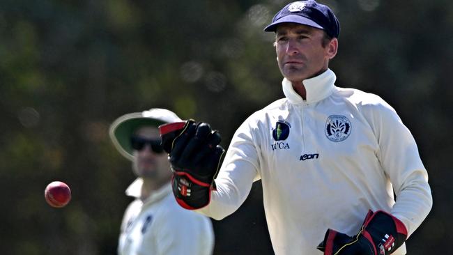 VTCA: Sunshine wicketkeeper Matt Stone. Picture: Andy Brownbill