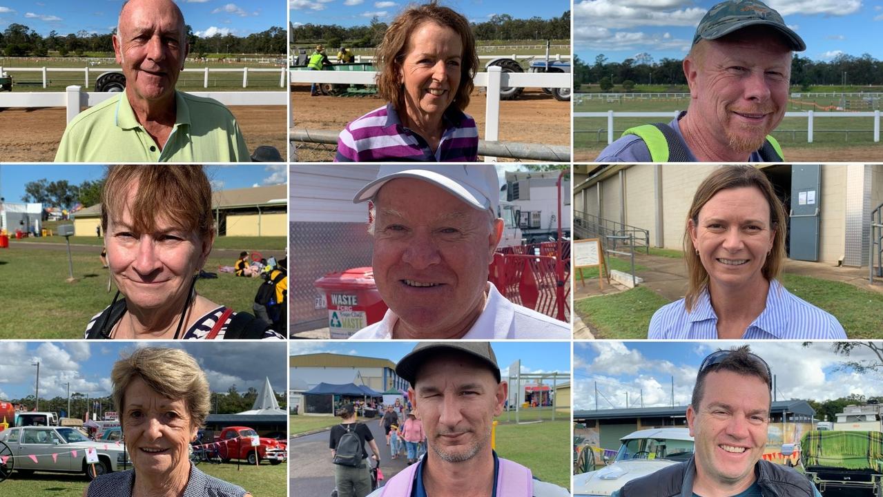 People surveyed at the Fraser Coast Ag Show about their favourite thing about the show. Photos: Stuart Fast