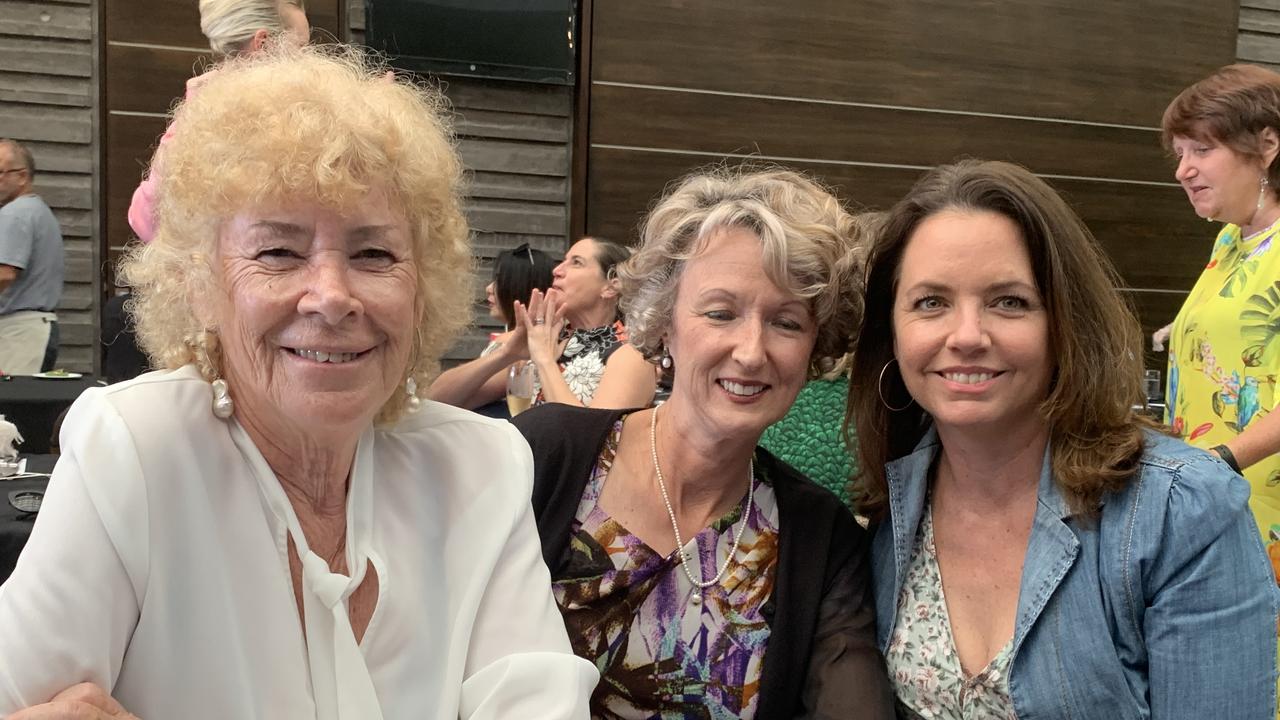 Pam Langford, Bec Fraser, and Margy Haddon enjoy a great day out.