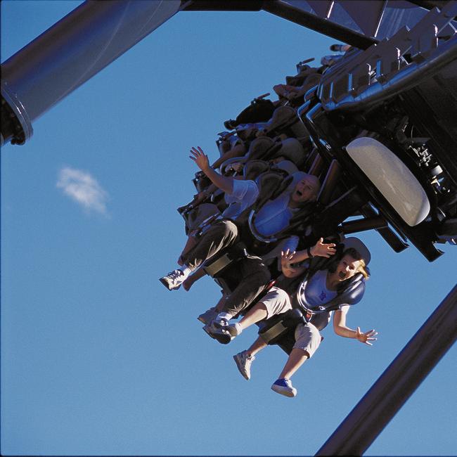 Lethal Weapon ride at Movie World on the Gold Coast.