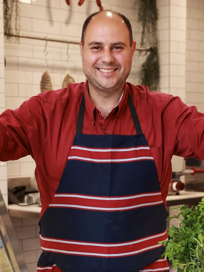 Roberto Minnici, of Campisi Butchery, at Emerald Hills. Picture: Justin Lloyd