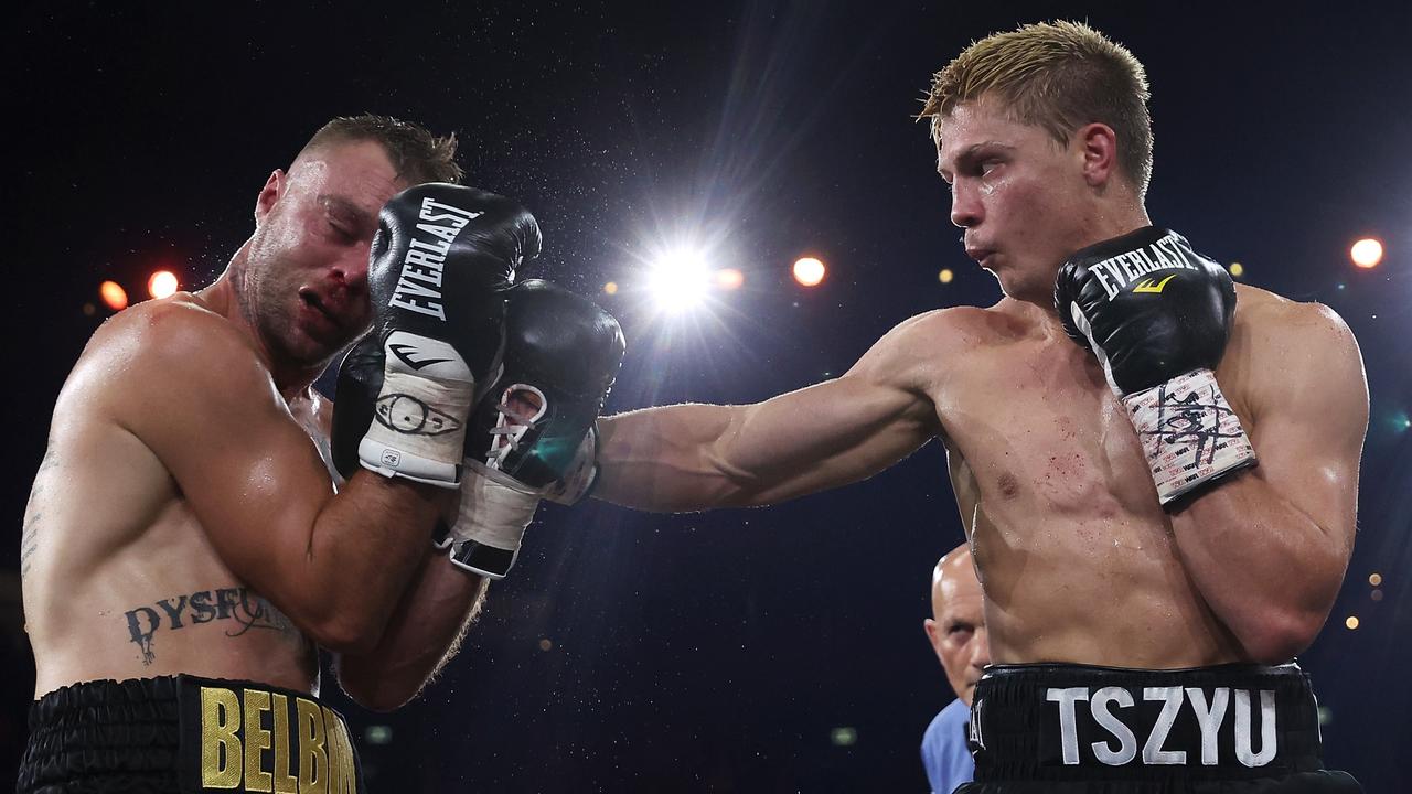 Nikita Tszty put on a clinic against Bo Belbin. (Photo by Mark Kolbe/Getty Images)