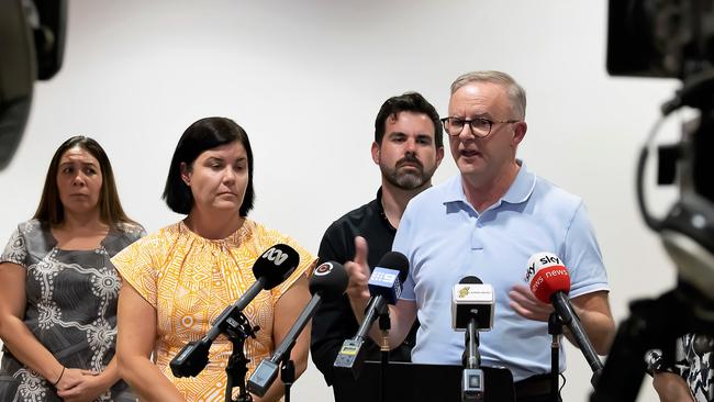 Prime Minister Anthony Albanese said he would meet again soon with Northern Territory Chief Minister Natasha Fyles to discuss whether further measures were required. Picture: NCA NewsWire / Sabine Haider