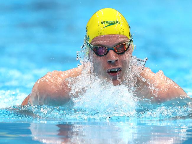 Timothy Disken took home silver days after the death of his mother, Jenny. Picture: Getty Images