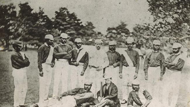 The 1868 squad of Aboriginal men who toured the UK in 1868 as the first ever Australian cricket team to tour abroad.