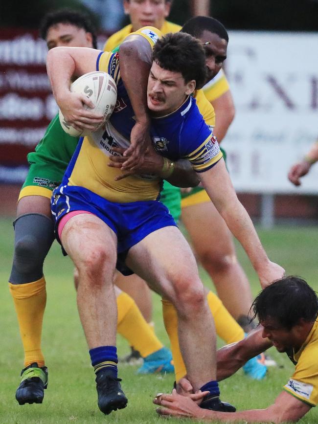 Roos' Jack Thomas proves hard to stop. Picture: Brendan Radke