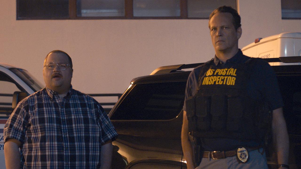 Paul Walter Hauser and Vince Vaughn try to crack the case. Picture: STX