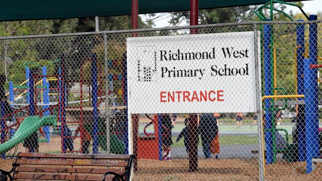 Richmond West Primary School is next to the injection service. Picture: Nicole Garmston