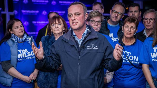 Former Federal MP Tim Wilson said he cried in the ‘foetal position’ the morning after he lost his seat. Picture: Jake Nowakowski