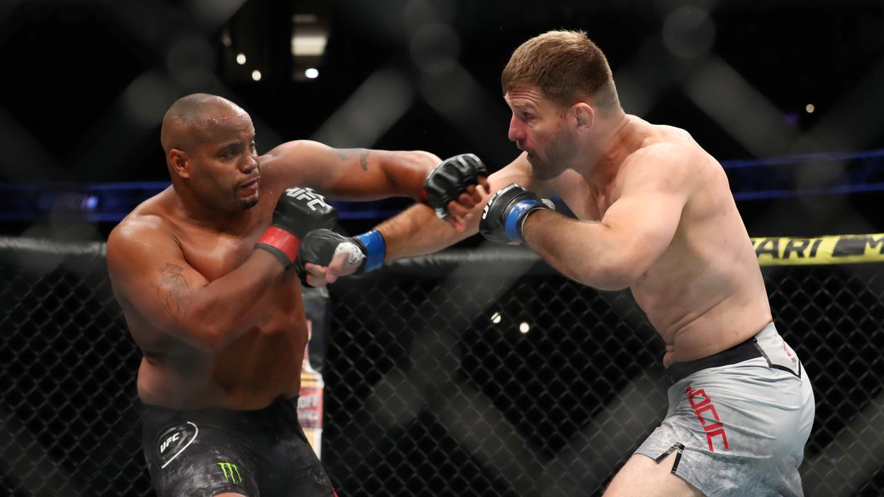 Daniel Cormie and Stipe Miocic in their 2nd fight last year.