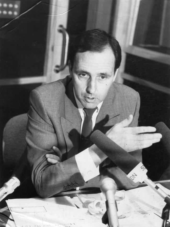 Treasurer Paul Keating in January 1988.