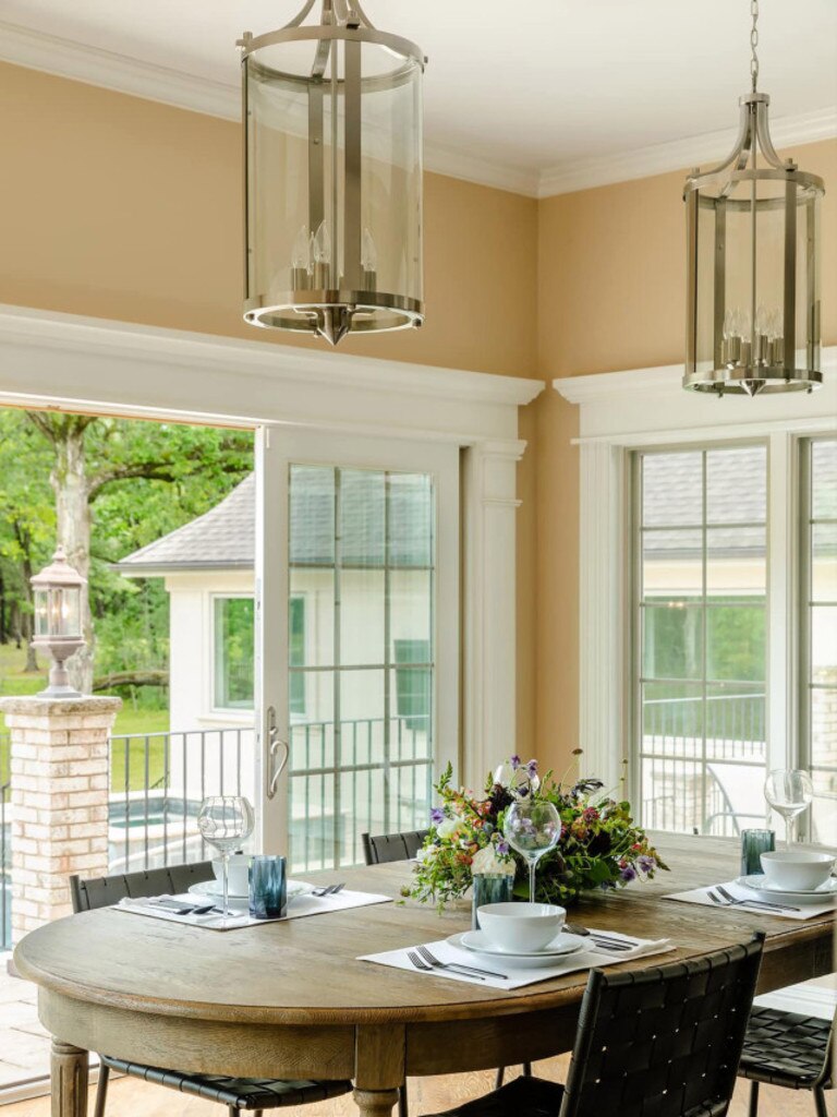 A dining area looks out onto the courtyard. Picture: Airbnb