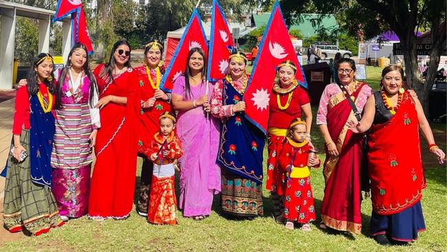 The Alice Springs Nepalese community at the Big Day out in Harmony in Alice Springs, May 31, 2025. Picture: Mona Ulak