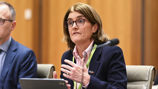 Appearing before Senate estimates, RBA governor Michele Bullock left open the door for a November rate hike. Picture: NCA NewsWire / Martin Ollman