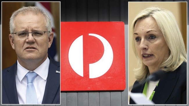 Prime Minister Scott Morrison fell into a 'trap' over Australia Post head Christine Holgate. Pictures: Gary Ramage