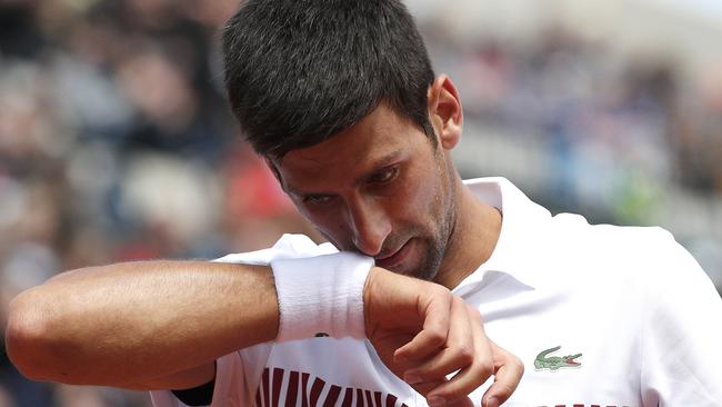 Novak Djokovic was bundled out by Dominic Thiem.