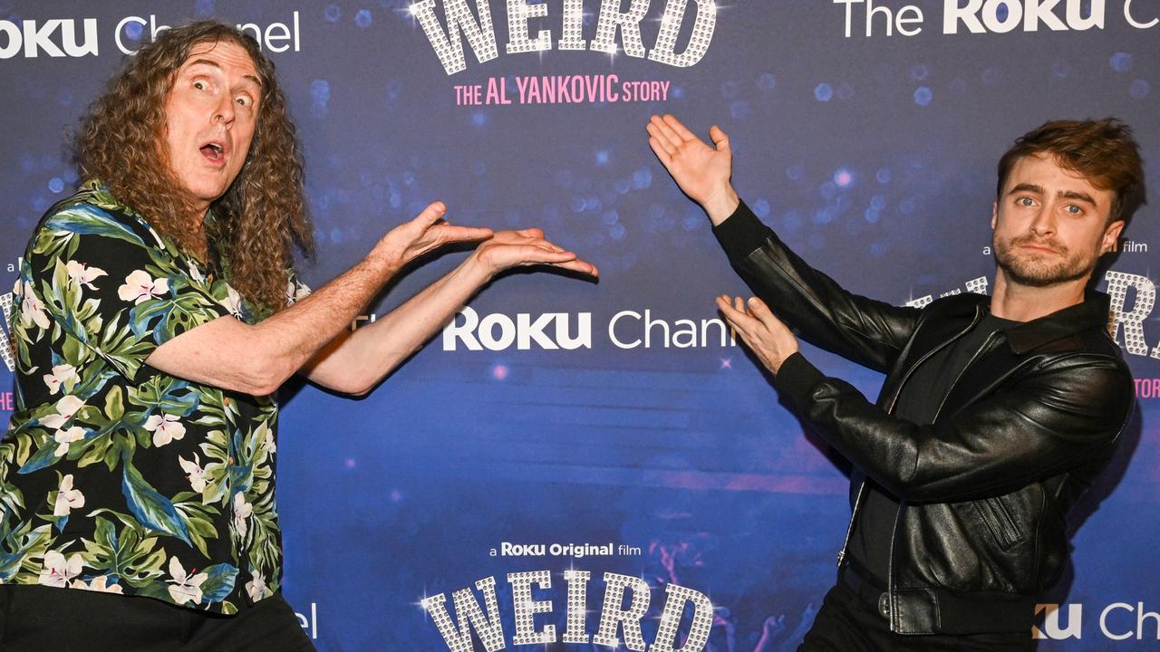 Radcliffe stars at Yankovic in new film Weird: The Al Yankovic Story. Picture: Slaven Vlasic/Getty Images.