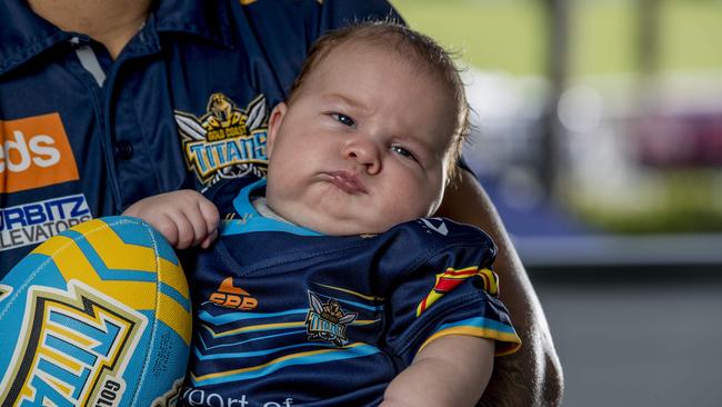 Oscar at nine weeks old. Picture: Jerad Williams