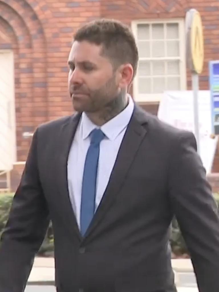 Christopher Sultana leaves Bankstown Local Court after his first appearance in 2021. Picture: 7 News