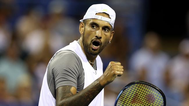 Nick Kyrgios is in excellent form in Washington. (Photo by Rob Carr/Getty Images)