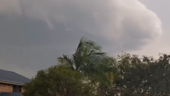 Storm clouds rolled into Brisbane late on Friday afternoon. Picture: Supplied