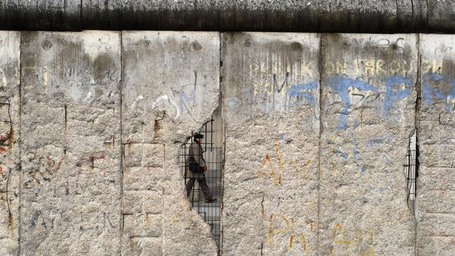 A remaining piece of the Berlin Wall.