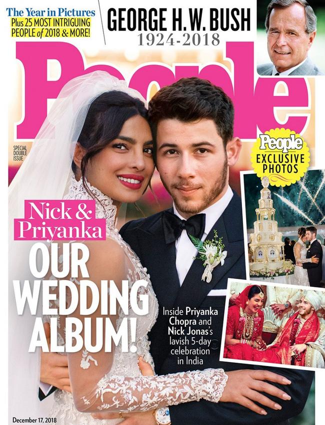 The newlyweds are featured on the cover of People magazine. Picture: People