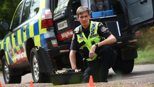 Major Crash Invesigator Sgt Mark Casey, who was suspended for publicly criticising how his commissioners had treated constable ­Zachary Rolfe over the fatal shooting of Kumanjayi Walker.