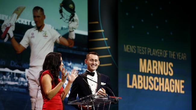 Test player of the year Marnus Labuschagne credits his rapid rise in part to a stint in England.