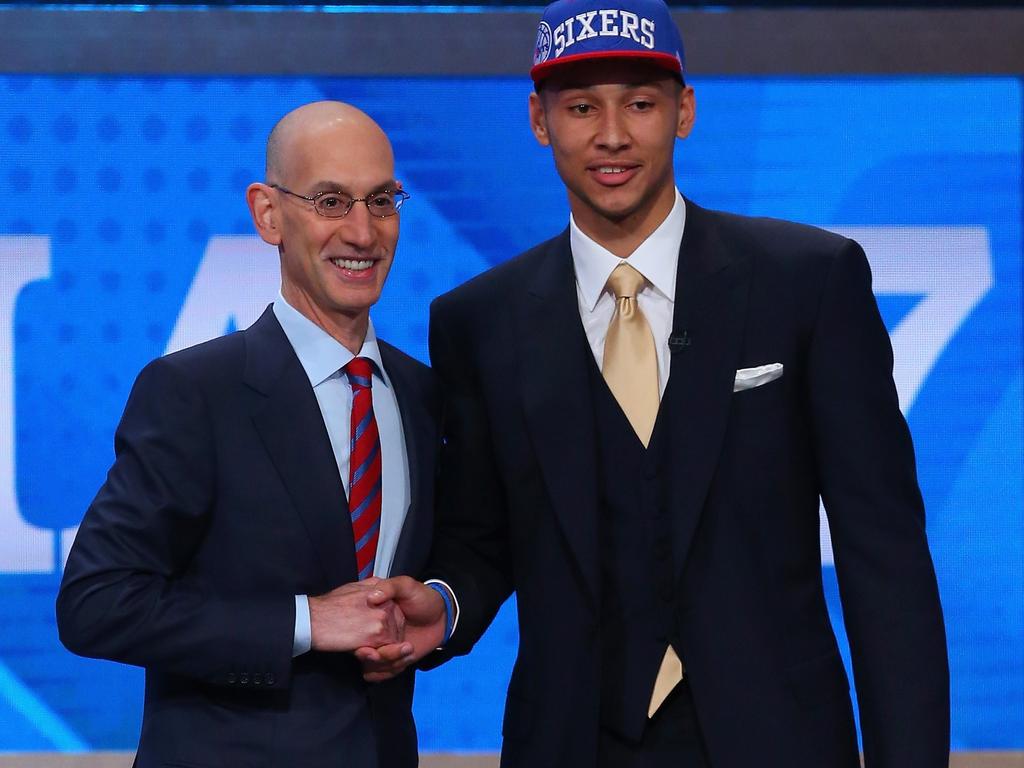 Ben Simmons on draft day.