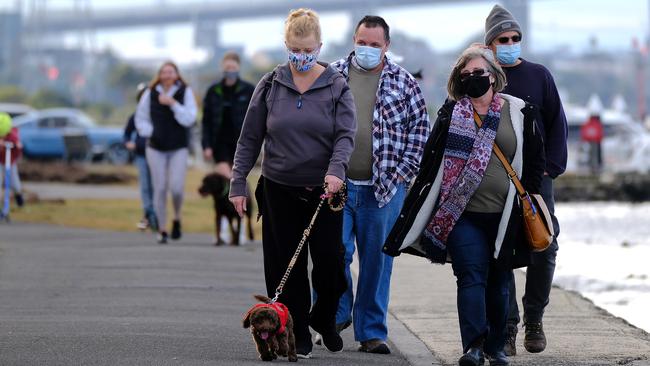 Melburnians were forced to socialise outside during the Queen’s Birthday long weekend. Picture: NCA NewsWire/Luis Ascui