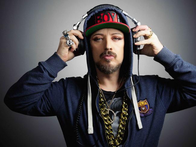 Singer, TV star and DJ Boy George. Picture: Supplied