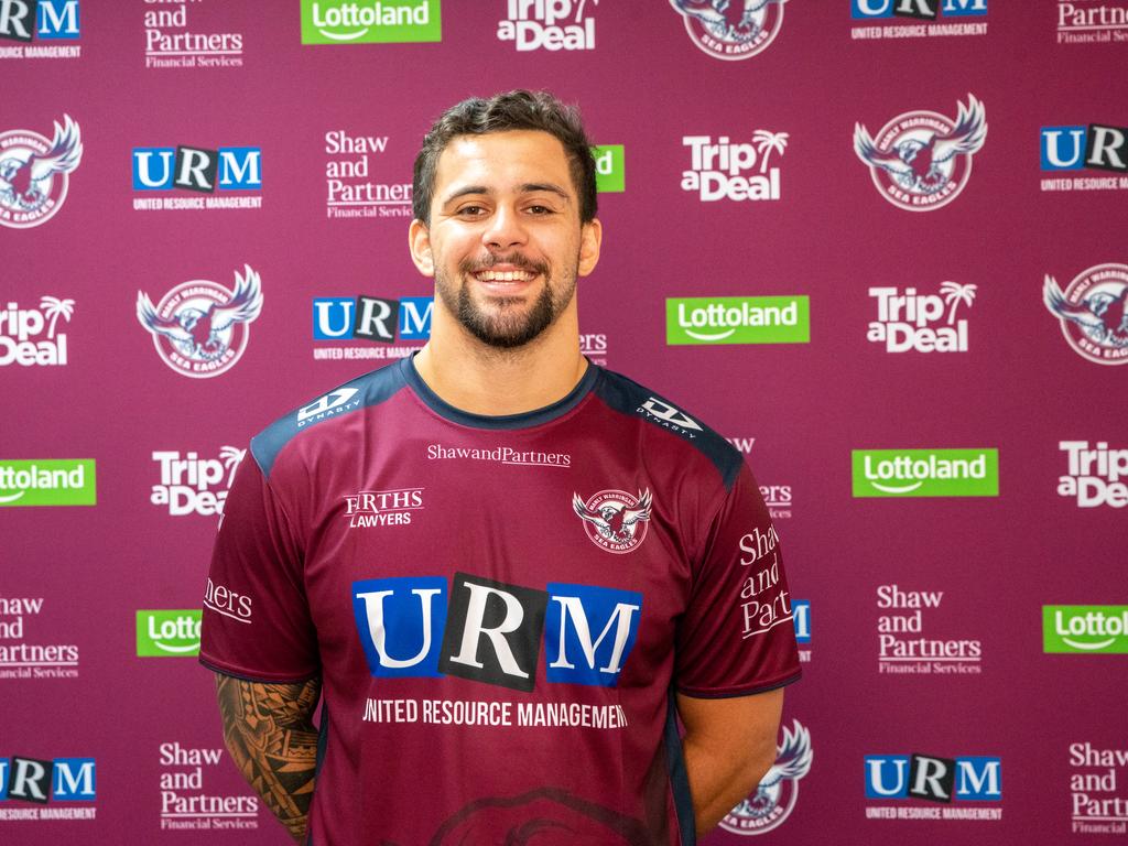 New Manly signing Josh Aloiai has arrived at Brookvale. Supplied