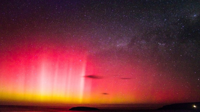 CMEs can cause geomagnetic storms which may create spectacular auroras. Picture: Perrie Thomas Designs